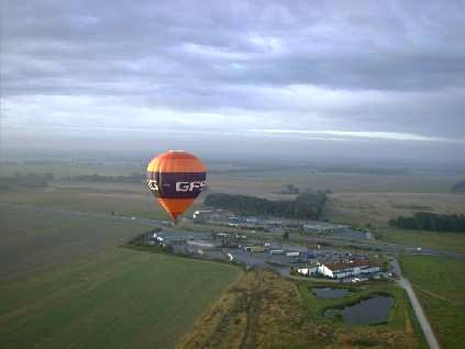 Der Ballon wird ausgebreitet